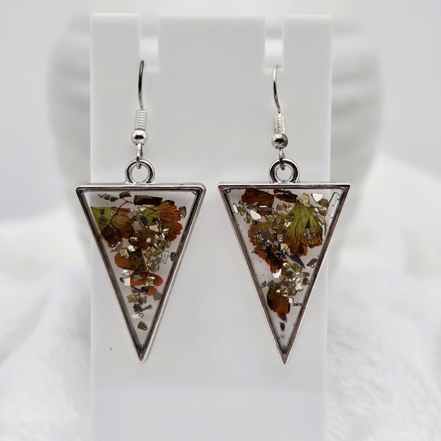 Triangle Leaf Earrings