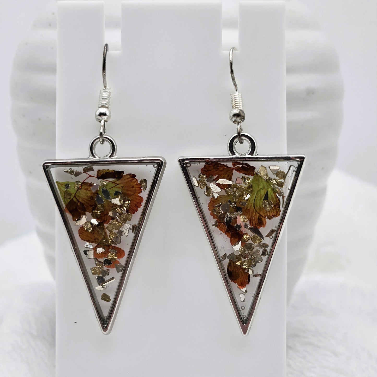 Triangle Leaf Earrings