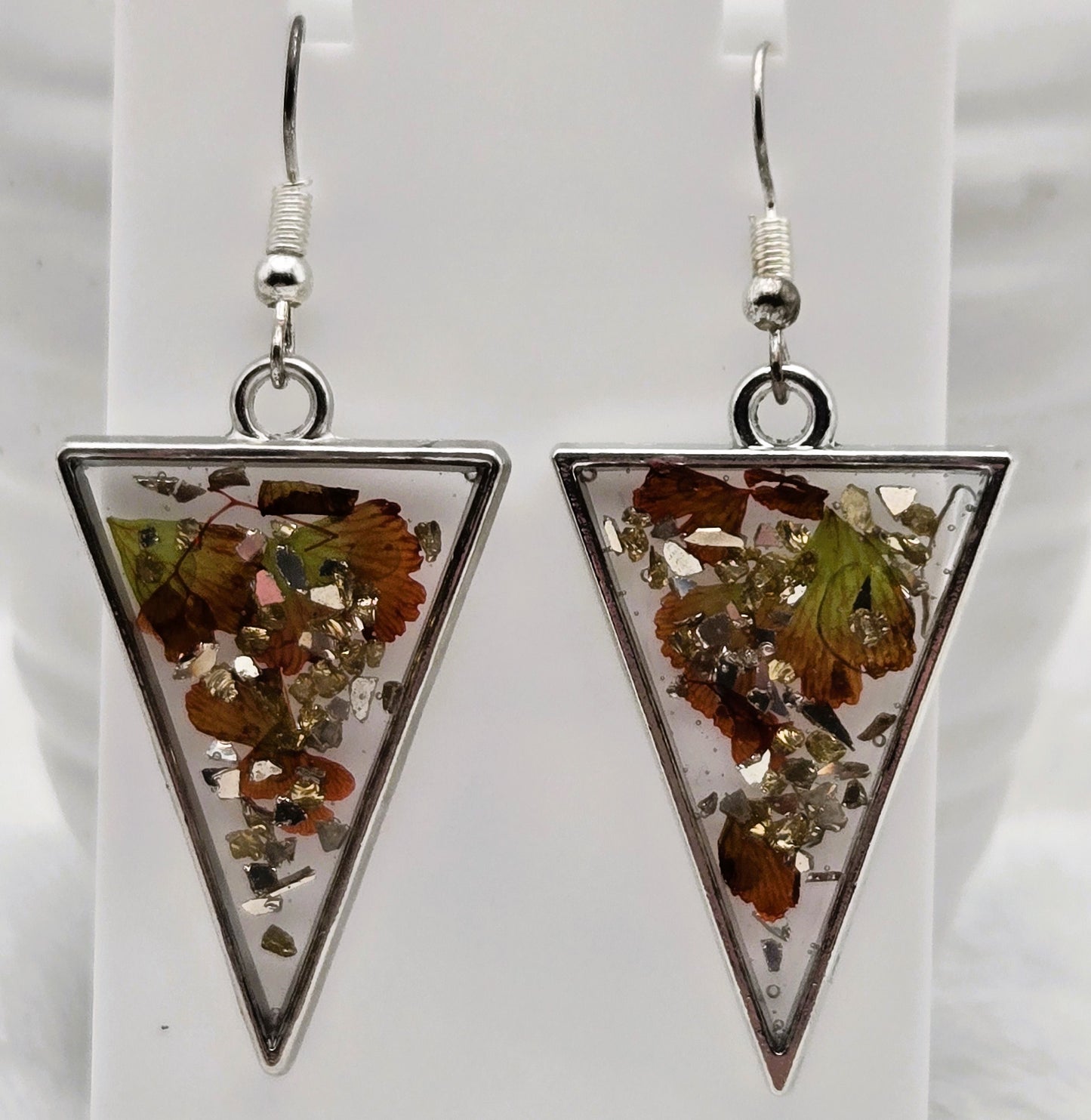 Triangle Leaf Earrings