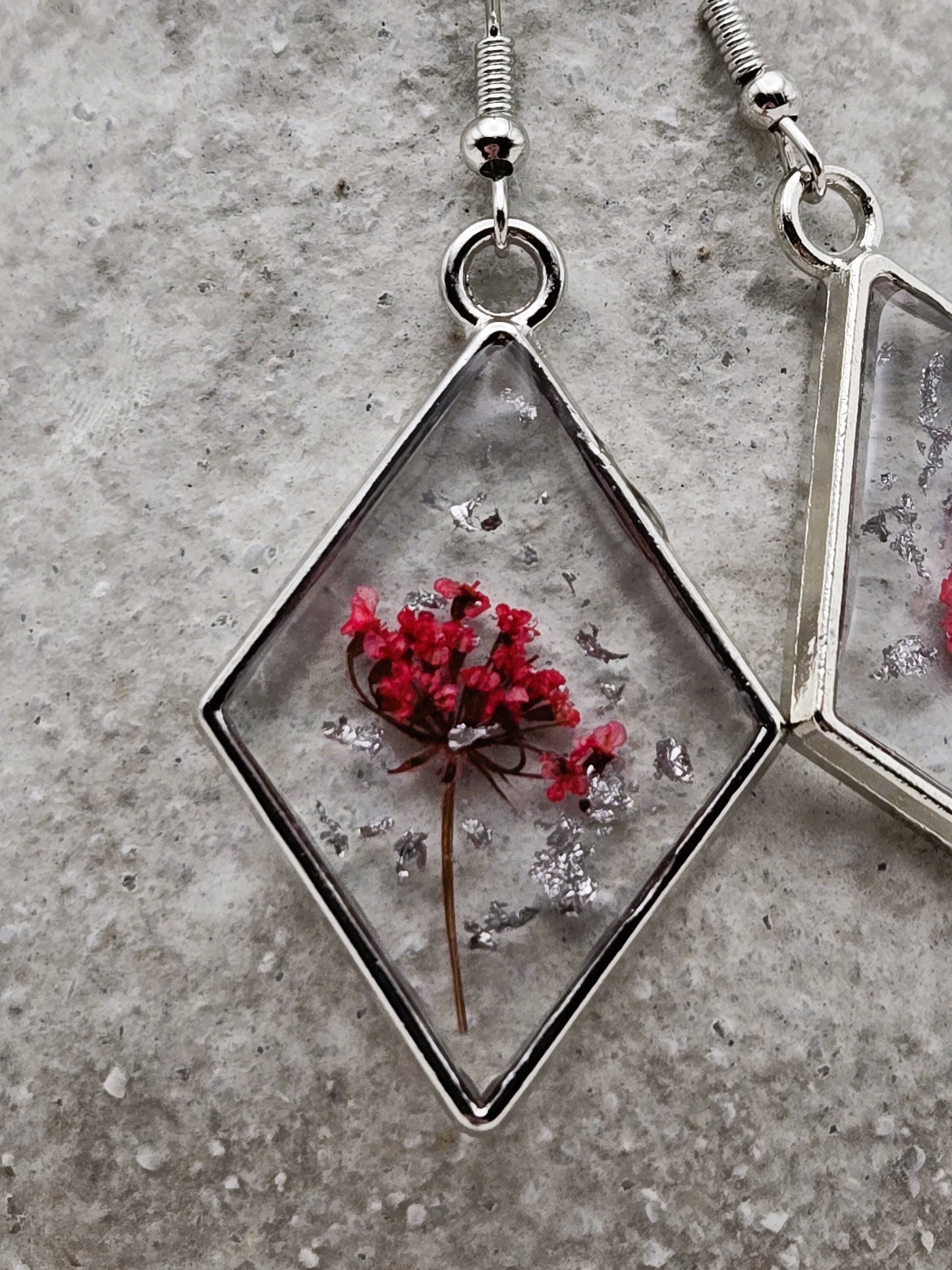 Crimson Blossom Dangles