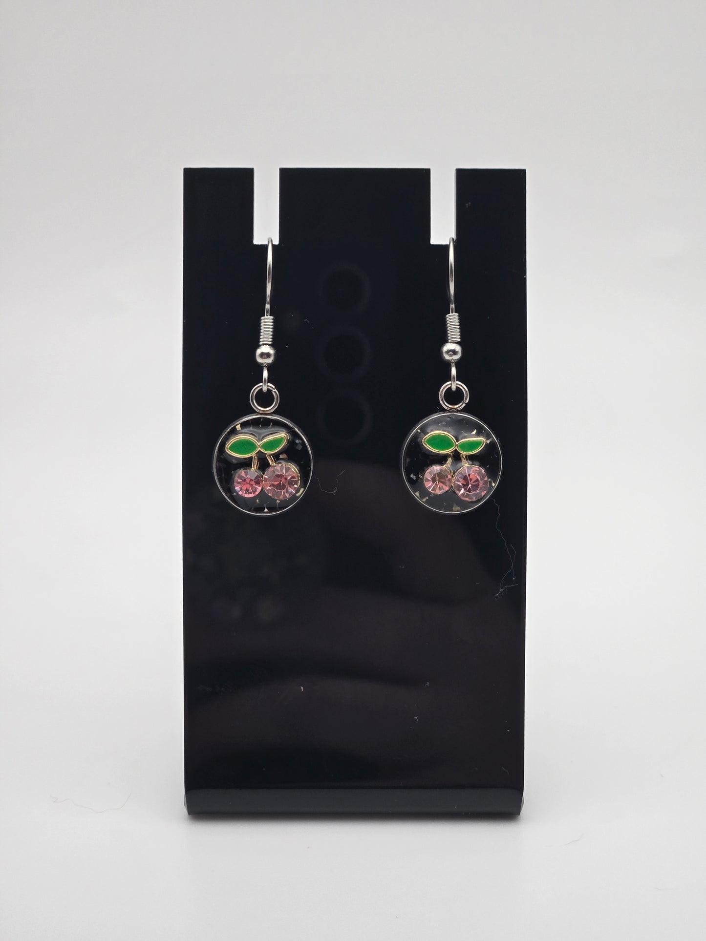 Mini Cherry Dangle Earrings
