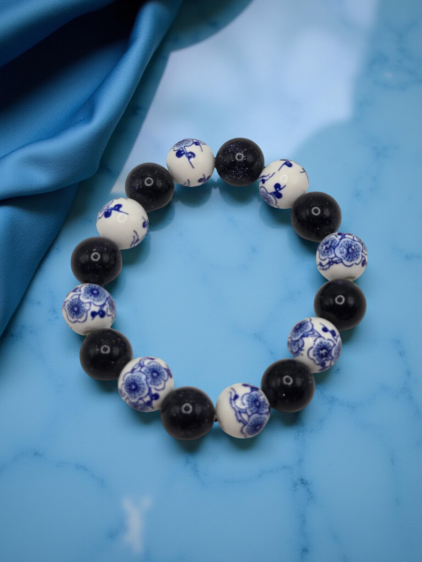 Midnight Flower Bracelet