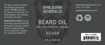 Beard Oil in Silver - Bestseller!