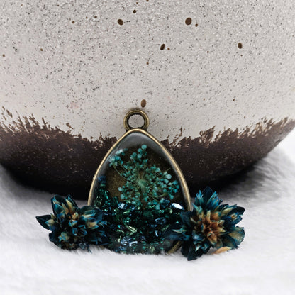 Aqua Petal Pendant