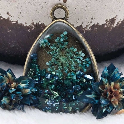 Aqua Petal Pendant