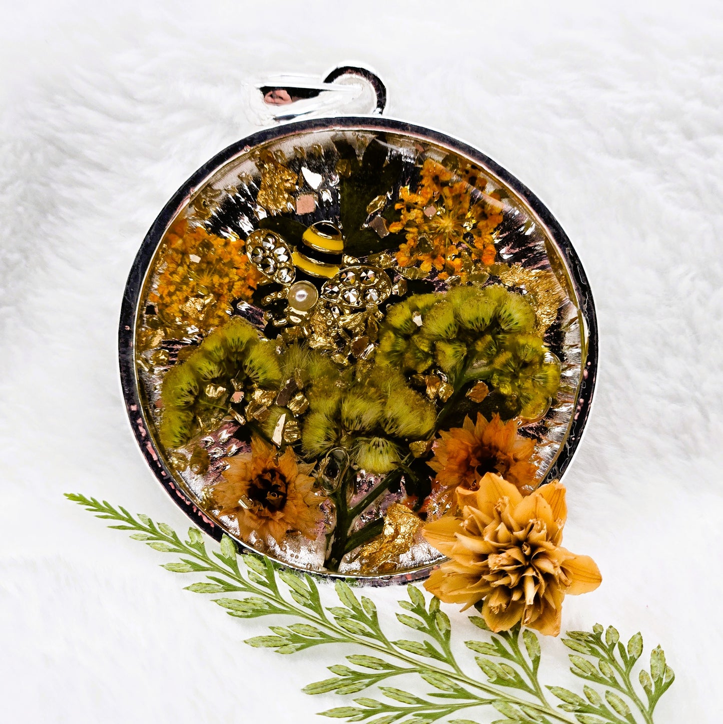 Petal & Pollinator Pendant