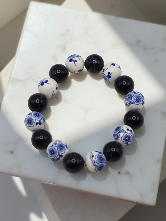 Midnight Flower Bracelet