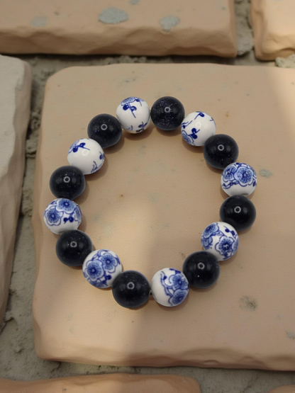 Midnight Flower Bracelet