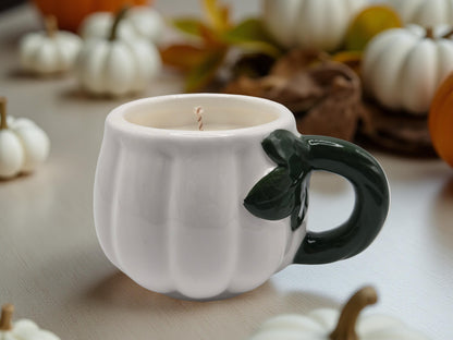 Ambered White Pumpkin Candle 4 oz