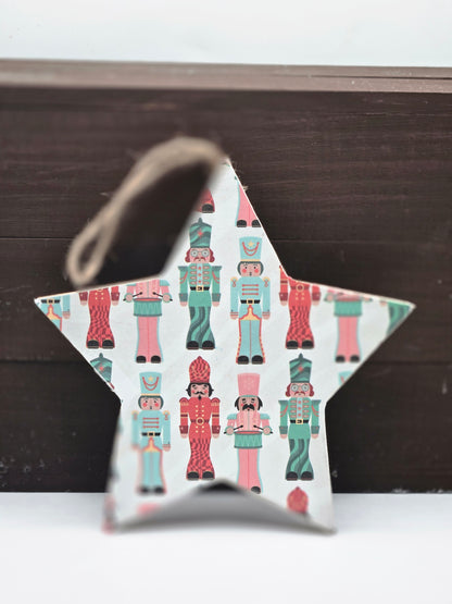 Wood Christmas Star Ornament