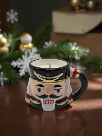 Nighttime Nutcracker Christmas Candle 14 oz