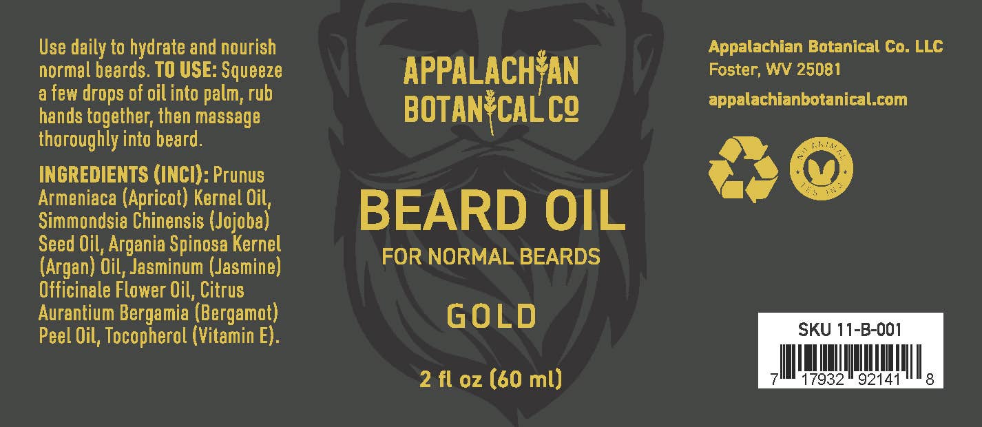 Beard Oil in Gold