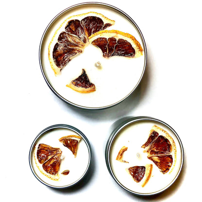 "Lemon & Pound Cake" Botanical Citrus Soy Candle Tin